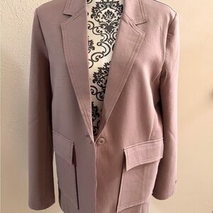Fabletics Blazer Jacket in Dusty Rose